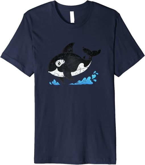 Cute Baby Orca Whale Sea Animal Cool Ocean Orcas Men Women Premium T-Shirt