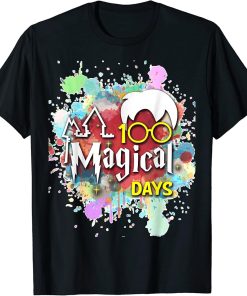 100 Magical Days Wizard 100th Days Of School T Shirt Teacher T-Shirt